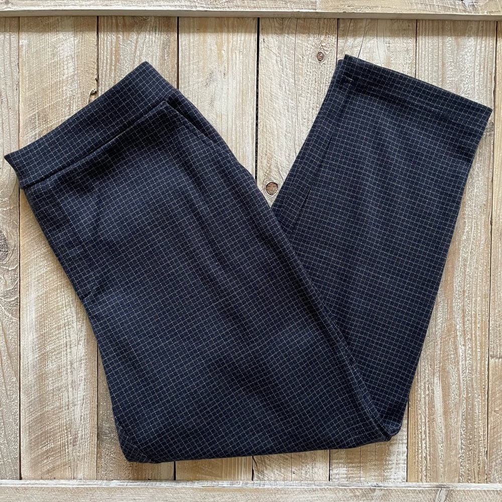 Grid Banana Republic Loose Pant w/ Thick Elastic Waistband